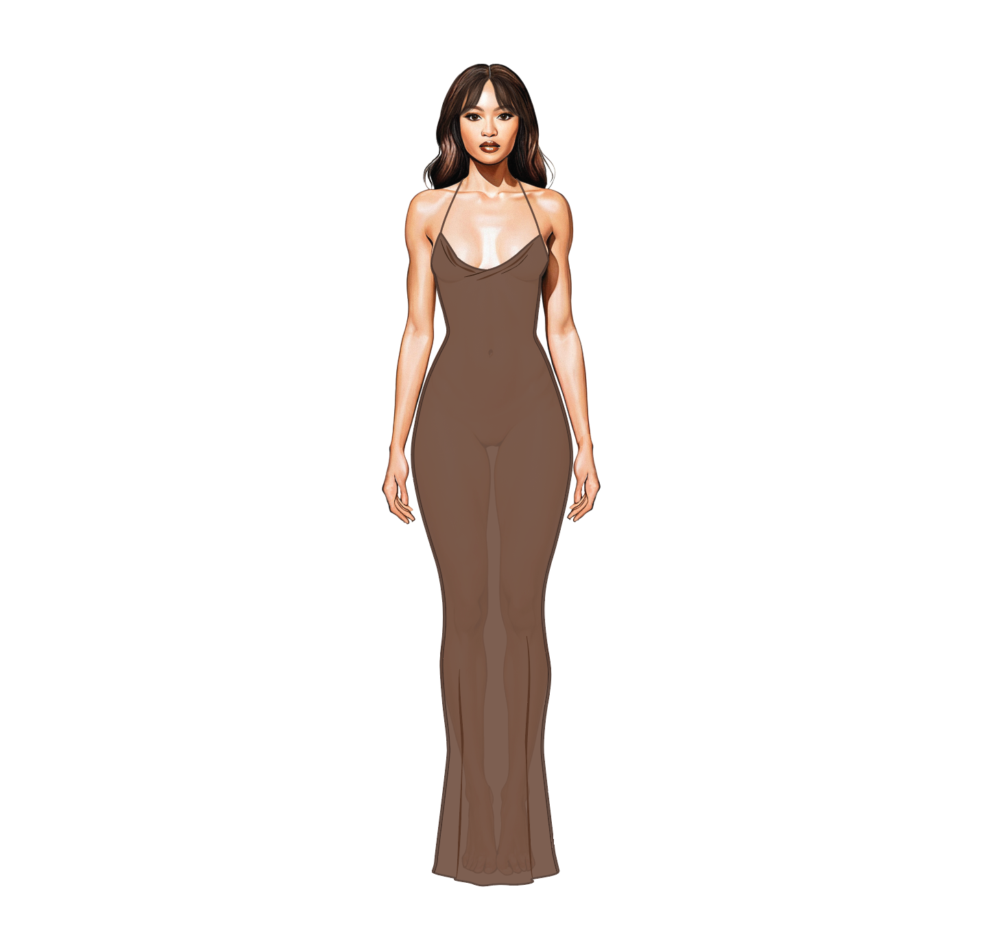 Salvador Slip Dress - Cacau
